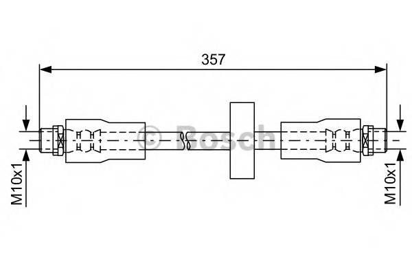 BOSCH 1 987 481 591 Тормозной шланг