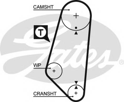 GATES 5400 Ремень ГРМ