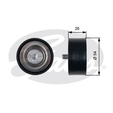 GATES T36486 Паразитный / ведущий ролик, ...