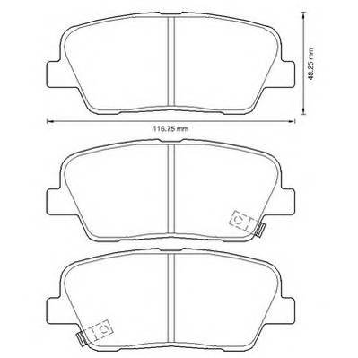 JURID 572639J Комплект тормозных колодок
