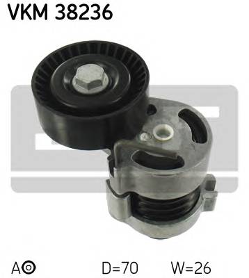 SKF VKM 38236 Натяжной ролик, поликлинов