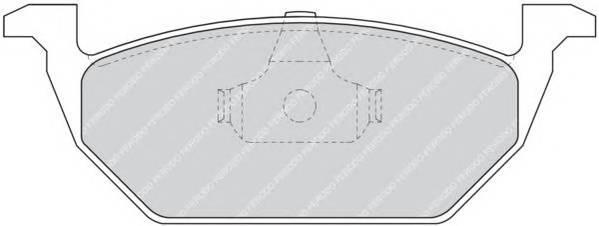 FERODO FDB1094 Комплект тормозных колодок