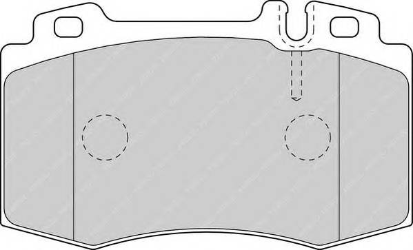 FERODO FDB1661 Комплект тормозных колодок