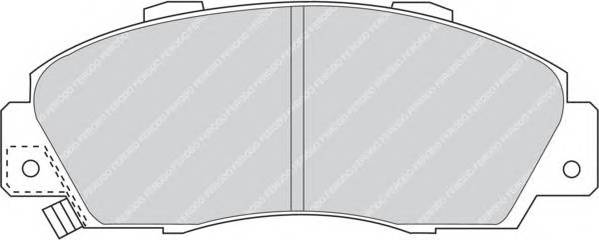 FERODO FDB905 Комплект гальмівних колодо...