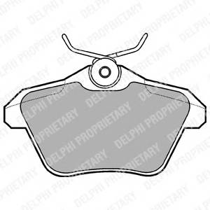 DELPHI LP1018 Комплект тормозных колодок