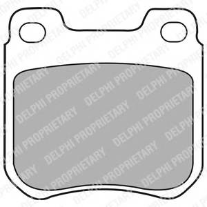 DELPHI LP1441 Комплект тормозных колодок