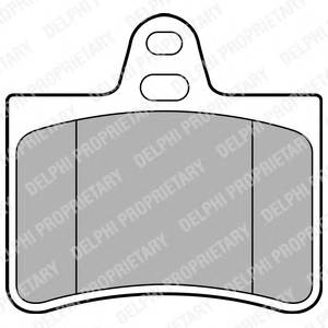 DELPHI LP1680 Комплект гальмівних колодо...