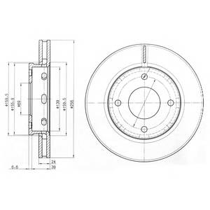 DELPHI BG3987 Гальмівний диск DELPHI BG3987 Гальмівний диск