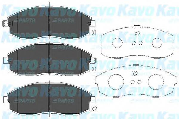 KAVO PARTS KBP-3003 Комплект тормозных колодок... KAVO PARTS KBP-3003 Комплект тормозных колодок...