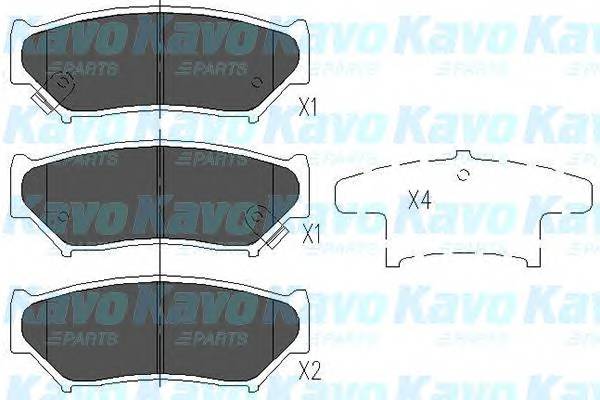 KAVO PARTS KBP-8505 Комплект гальмівних колодо... KAVO PARTS KBP-8505 Комплект гальмівних колодо...