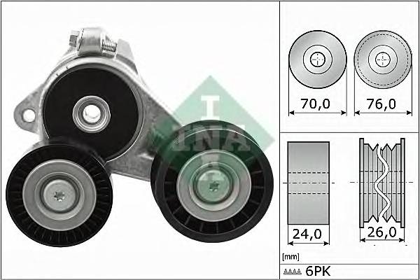 INA 534 0309 10 Натяжная планка, поликлино... INA 534 0309 10 Натяжная планка, поликлино...