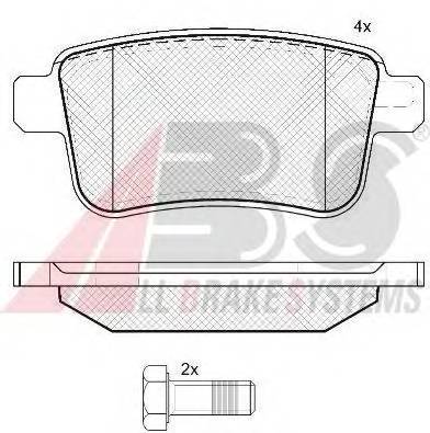 A.B.S. 37665 Комплект гальмівних колодо...