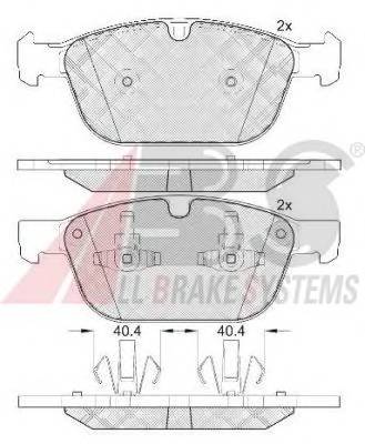 A.B.S. 37750 Комплект тормозных колодок