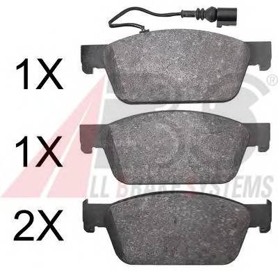 A.B.S. 37767 Комплект гальмівних колодо...