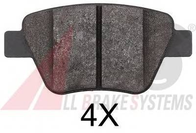 A.B.S. 37784 Комплект тормозных колодок