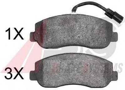 A.B.S. 37848 Комплект тормозных колодок...