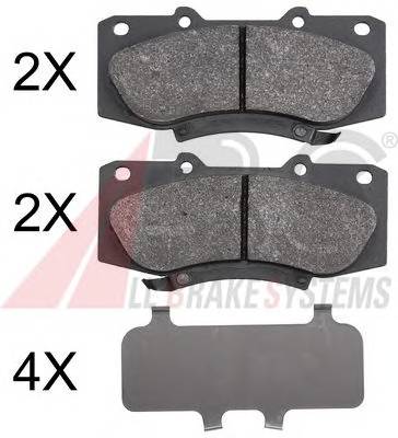 A.B.S. 37881 Комплект гальмівних колодо...