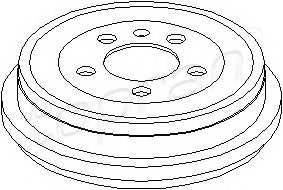 TOPRAN 110 039 Тормозной барабан