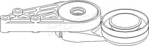 TOPRAN 108 416 Натягувач ременя, клиновог...