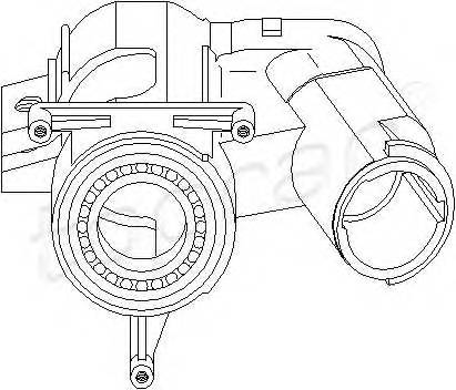 TOPRAN 102 413 Замок вала рулевого колеса