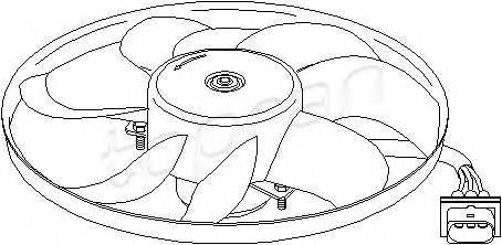 TOPRAN 109 037 Вентилятор, охлаждение дви...