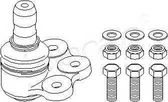 TOPRAN 205 476 Несущий / направляющий шарн