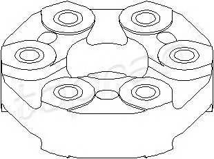 TOPRAN 200 788 Шарнір, поздовжній вал