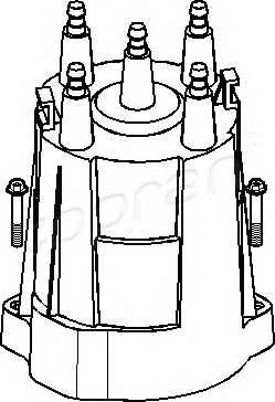TOPRAN 202 000 Крышка распределителя зажи