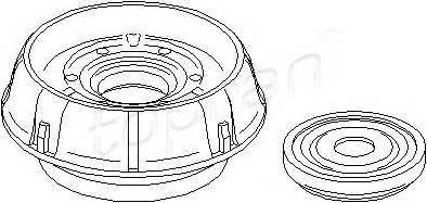 TOPRAN 700 354 Опора стойки амортизатора