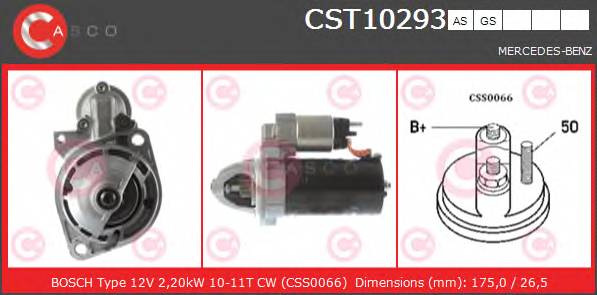 CASCO CST10293AS Стартер CASCO CST10293AS Стартер