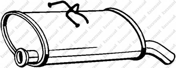 BOSAL 135-707 Глушитель выхлопных газов 