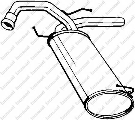 BOSAL 148-171 Глушник вихлопних газів кі