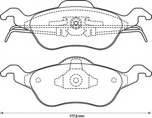 JURID 571967J Комплект тормозных колодок