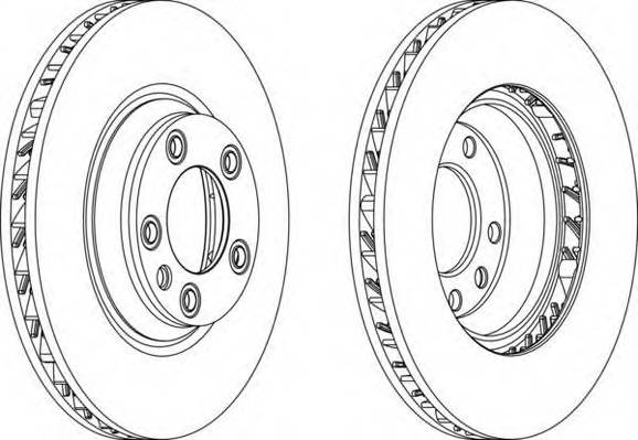 FERODO DDF1408RC-1 Тормозной диск