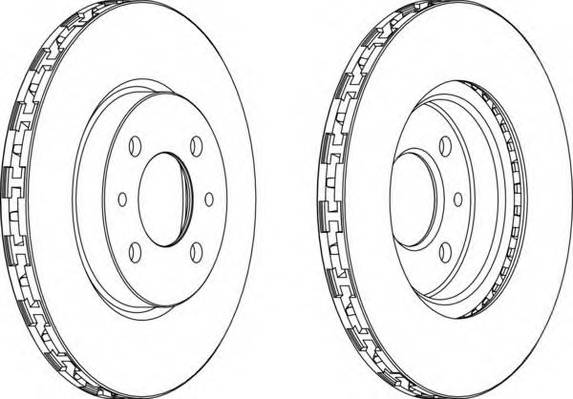 FERODO DDF762 Тормозной диск