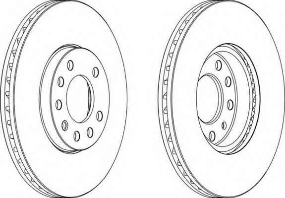 FERODO DDF810 Тормозной диск