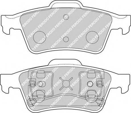 FERODO FDB1540 Комплект тормозных колодок