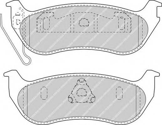 FERODO FDB1660 Комплект тормозных колодок