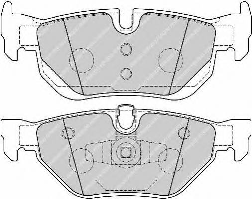 FERODO FDB1807 Комплект тормозных колодок