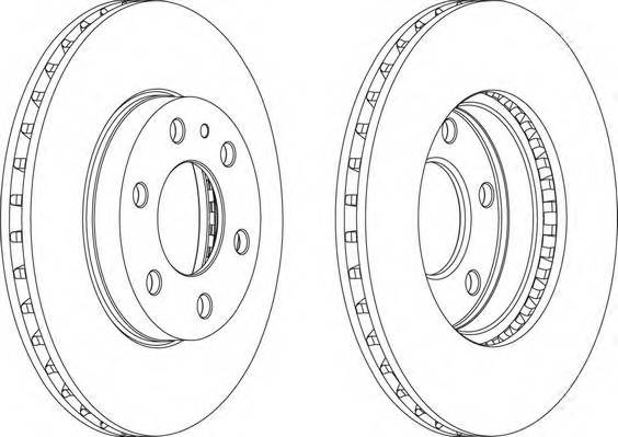 FERODO FCR314A Гальмівний диск FERODO FCR314A Гальмівний диск