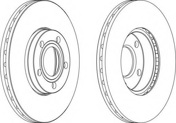 FERODO DDF1014 Гальмівний диск Ferodo
