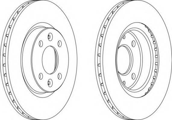 FERODO DDF1096 Гальмівний диск (ціна за 2шт