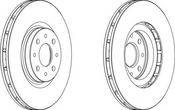 FERODO DDF1122 Тормозной диск