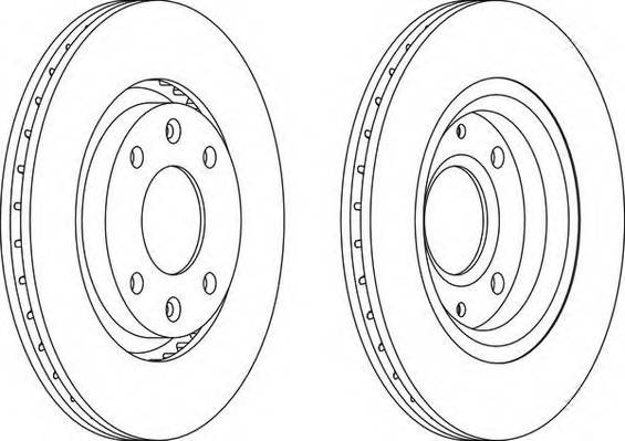 FERODO DDF1140 Гальмівний диск (ціна за 2шт