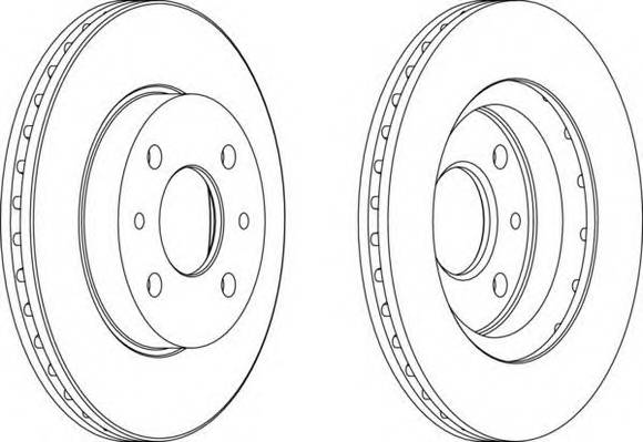 FERODO DDF1142 Тормозной диск Ferodo Lada 2110-2112 