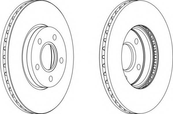 FERODO DDF1222 Тормозной диск