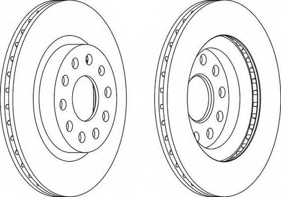 FERODO DDF1223 Гальмівний диск (ціна за 2шт