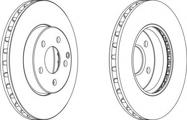 FERODO DDF1252 Диск гальмівний