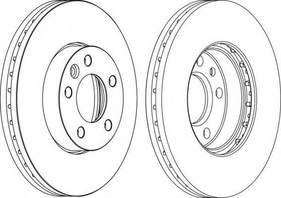 FERODO DDF1253C-1 Тормозной диск FERODO DDF1253C-1 Тормозной диск