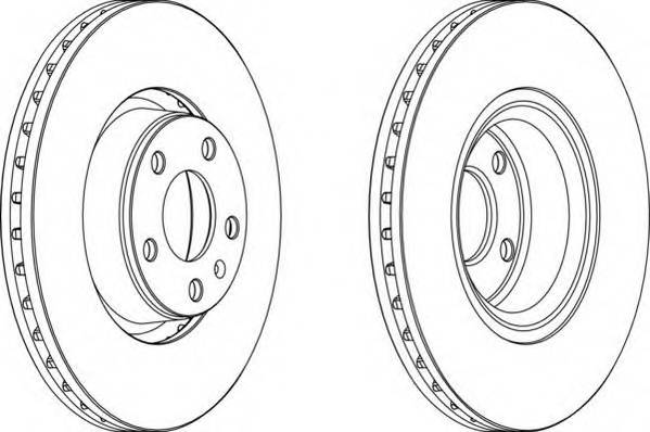 FERODO DDF1277C-1 Тормозной диск